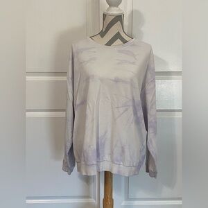Melloday 2X White Purple Tie Dye Sweatshirt